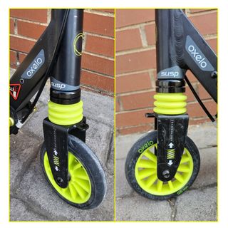 Patinete Oxelo MID5 plegable negro/amarillo c/susp