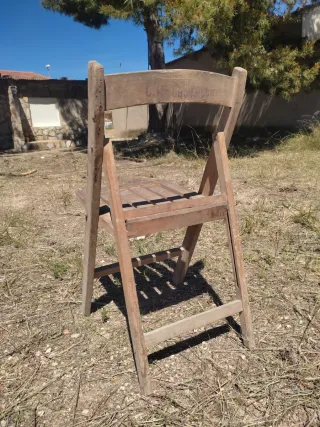 Antigua Silla CF Castalla Madera