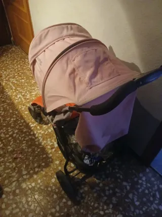 Carro de paseo rosa