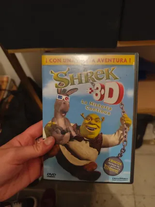 DVD Shrek 3D La Historia Continúa