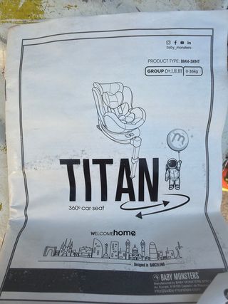 Seggiolino auto Baby Monsters girevole