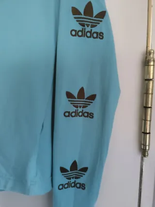 Camiseta Adidas mujer manga larga azul