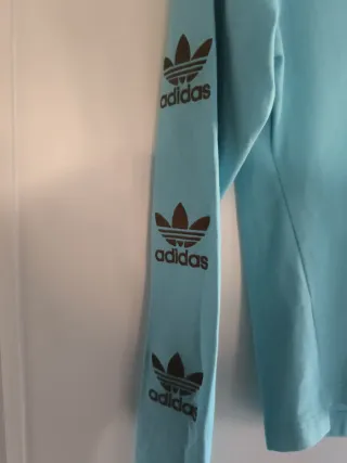 Camiseta Adidas mujer manga larga azul