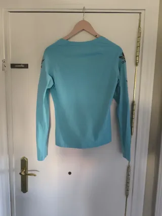 Camiseta Adidas mujer manga larga azul