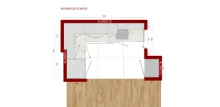 Diseño y planos de cocinas reforma