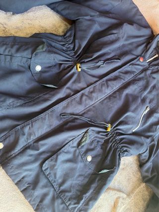 Chaqueta vintage 90s azul marino tipo parka