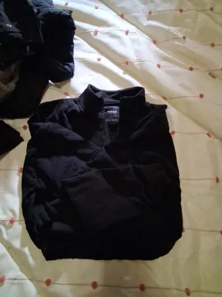 Sudadera corta INSIDE negra talla XS