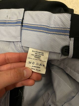 Pantalón de traje negro
