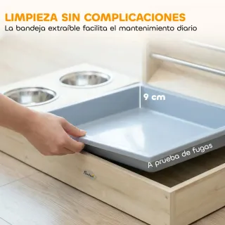 Comedero Heno Conejos con Bandeja y Bebedero
