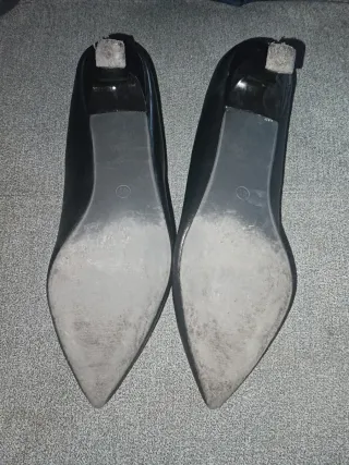 Zapatos tacón bajo negros talla 41