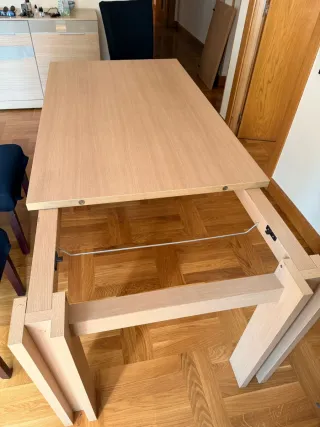 Mesa comedor extensible madera 142x85cm