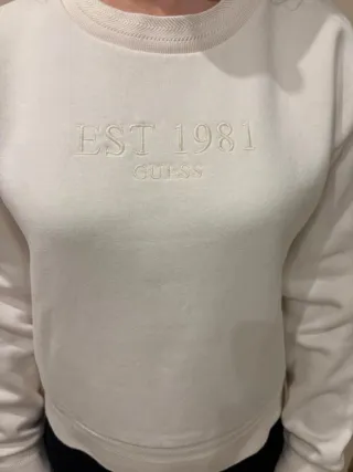 Felpa Guess bianca EST 1981