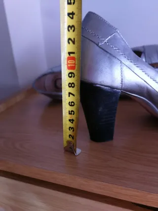 Zapatos Gianna di Firenze tacón gris perla