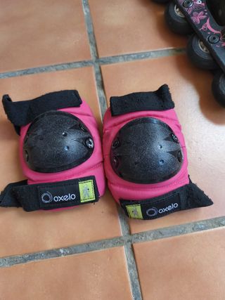 Patines Oxelo niña 30-32 + protecciones