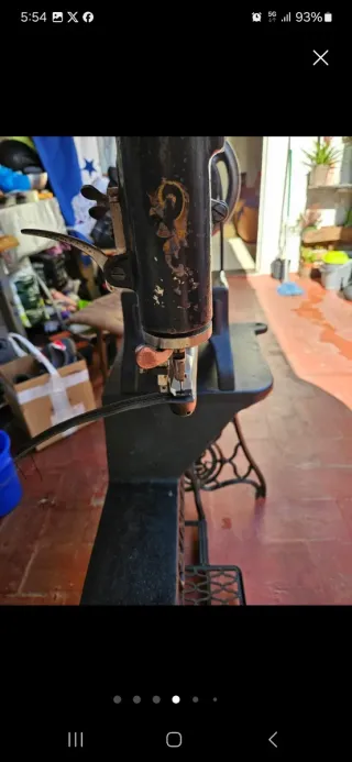 Máquina de zapatería Singer antigua 29K1