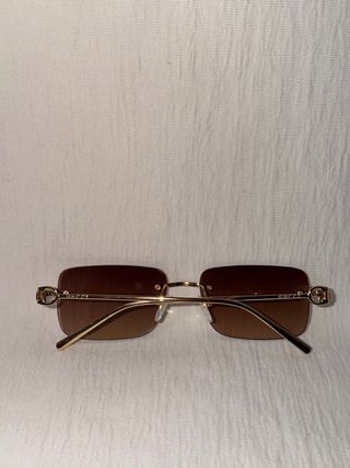 Gafas de sol Gucci Marrón y Dorado