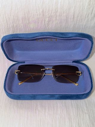 Gafas de sol Gucci Marrón y Dorado