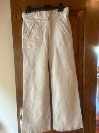 Pantalones vaqueros marfil