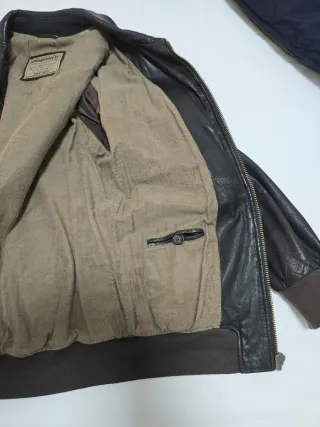 Cazadora Piel Springfield Hombre Talla M