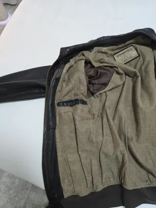 Cazadora Piel Springfield Hombre Talla M
