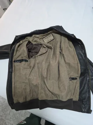 Cazadora Piel Springfield Hombre Talla M