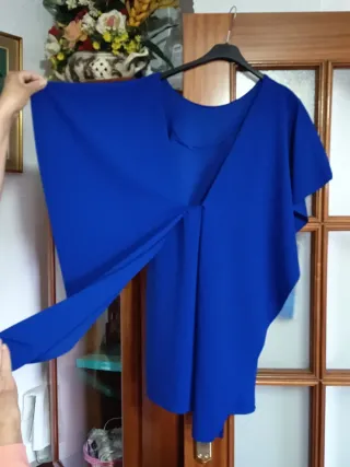 Vestido fiesta azul talla L