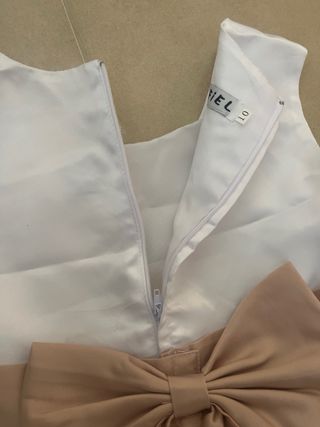 Vestido fiesta blanco talla 10