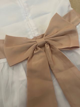Vestido fiesta blanco talla 10
