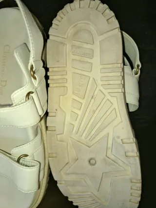 Sandalias Christian Dior Blancas