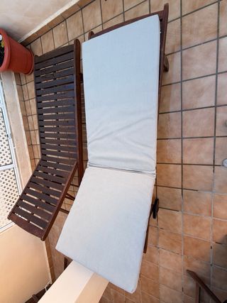 Tumbonas de madera para jardín