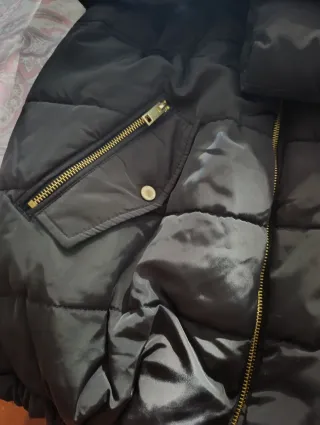 Abrigo premamá negro Talla L amplia