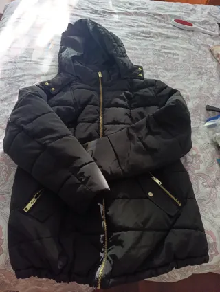 Abrigo premamá negro Talla L amplia