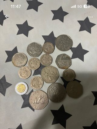 Lote de monedas variadas