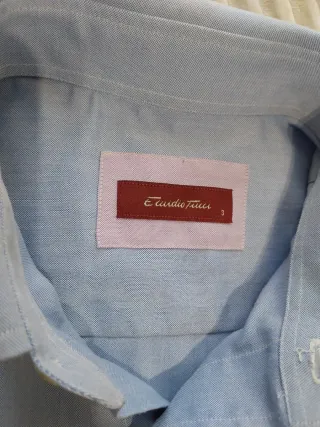 Camisa de vestir azul para caballero