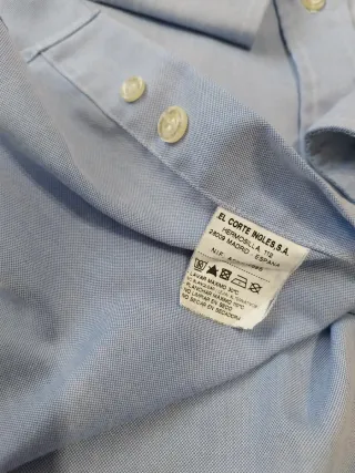 Camisa de vestir azul para caballero