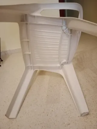 Conjunto 2 sillas blancas jardín