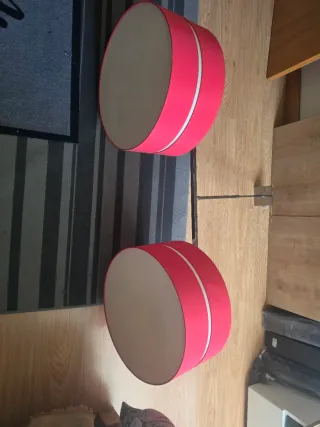 Lámpara de salón/techo tela y metal