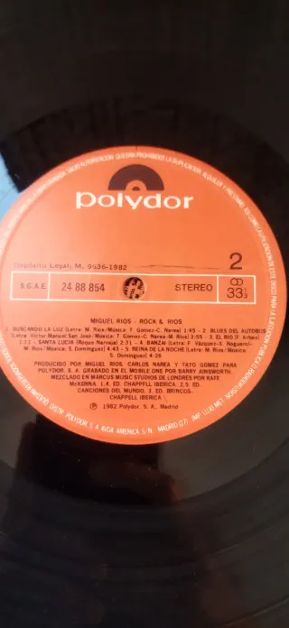 Vinilo Miguel Rios Rocanrol