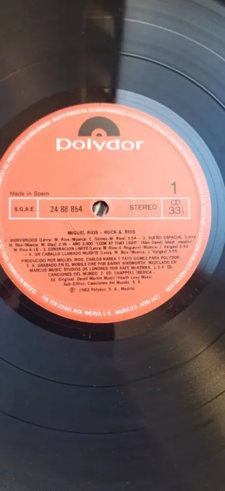 Vinilo Miguel Rios Rocanrol