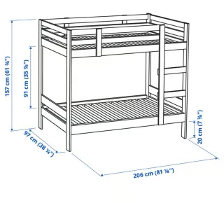 Litera Ikea MYDAL Madera