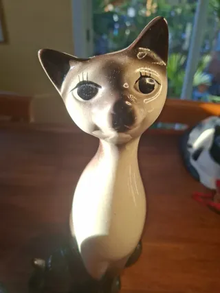 Lote 2 gatti in ceramica vintage #8