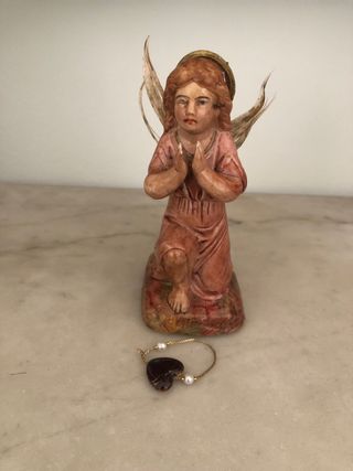 Angelito antiguo taller restauración . 10,5 cm