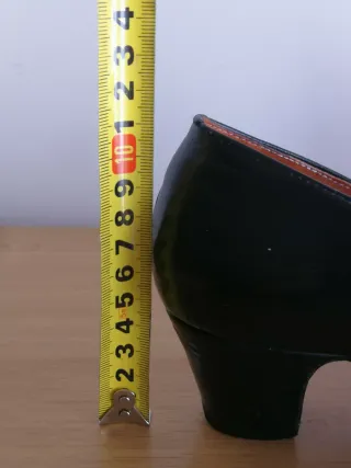 Zapatos Flamenco Pulsera Piel Negros