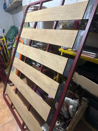 Somier 135cm Metal y Madera