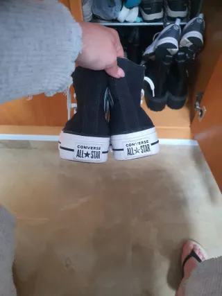 Converse All Star Plataforma Negras