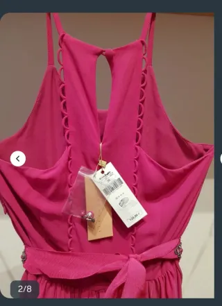 Vestido largo Tintoretto rosa