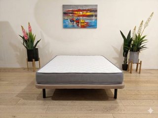 Somier Base Tapizada + Colchón Baviera 18cm (Nuevo)