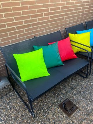 Conjunto de jardín con cojines