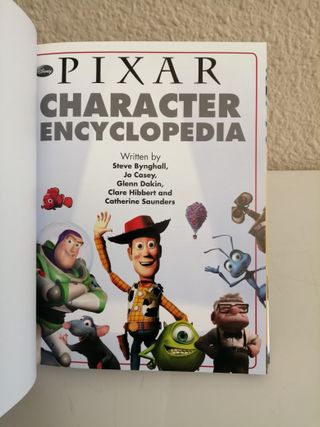 Pixar Disney Character Encyclopedia Libro