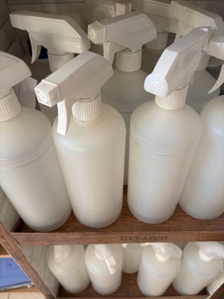 Botellas Pulverizador Plástico Blanco